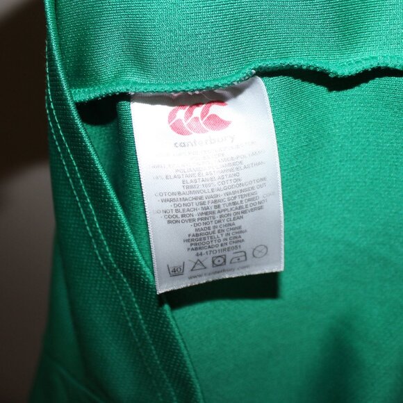 unworn Canterbury Ireland U-20 2016 home shirt rugby union men's jersey PWC IRFU - Picture 11 of 14